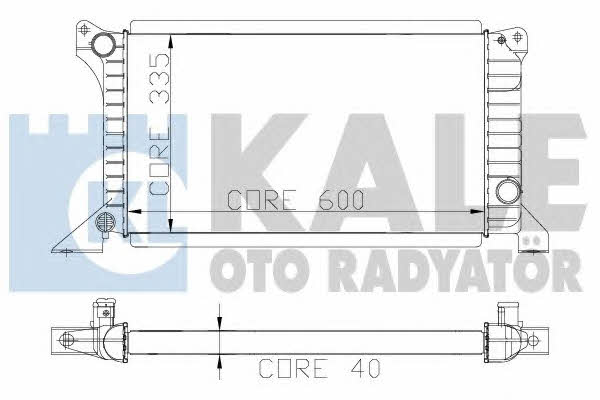 Kale Oto Radiator 103100 Radiator, engine cooling 103100