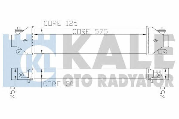 Kale Oto Radiator 346400 Intercooler, charger 346400