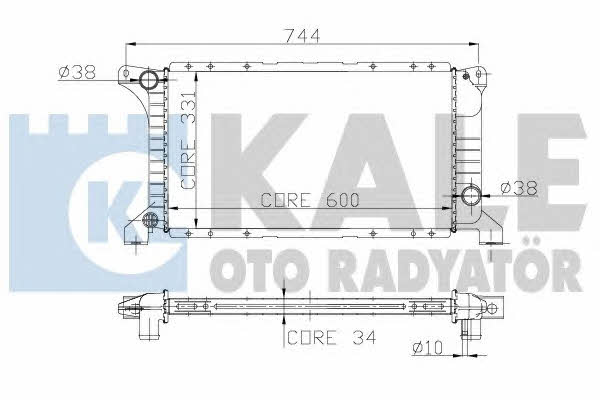 Kale Oto Radiator 221200 Radiator, engine cooling 221200