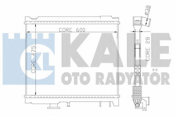 Kale Oto Radiator 358700 Radiator, engine cooling 358700