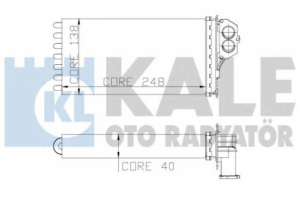 Kale Oto Radiator 319000 Heat exchanger, interior heating 319000