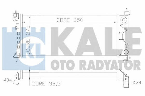 Kale Oto Radiator 372600 Radiator, engine cooling 372600