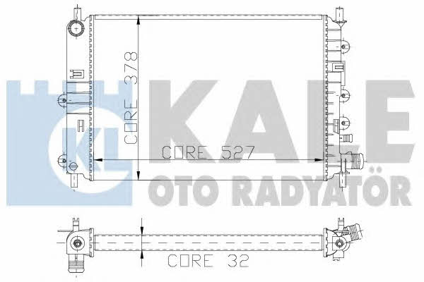 Kale Oto Radiator 103400 Radiator, engine cooling 103400