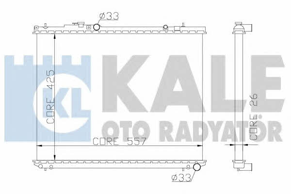 Kale Oto Radiator 355600 Radiator, engine cooling 355600
