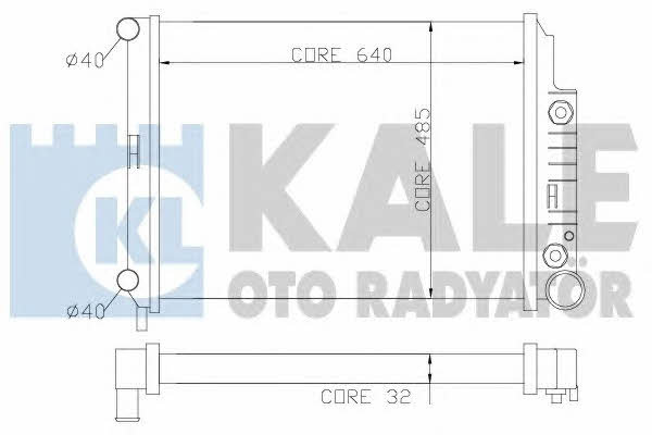 Kale Oto Radiator 351600 Radiator, engine cooling 351600