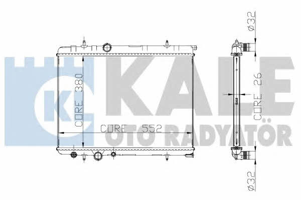 Kale Oto Radiator 224900 Radiator, engine cooling 224900