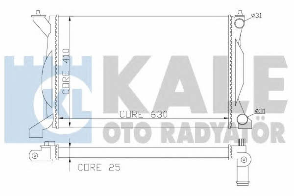 Kale Oto Radiator 353700 Radiator, engine cooling 353700