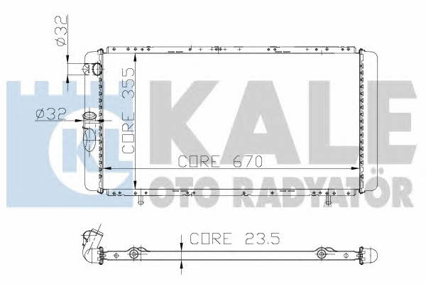 Kale Oto Radiator 208500 Radiator, engine cooling 208500