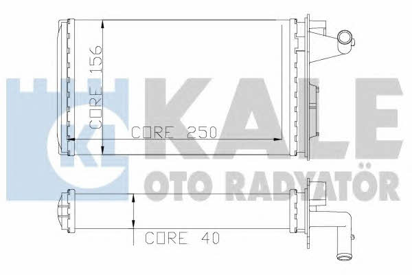 Kale Oto Radiator 116600 Heat exchanger, interior heating 116600