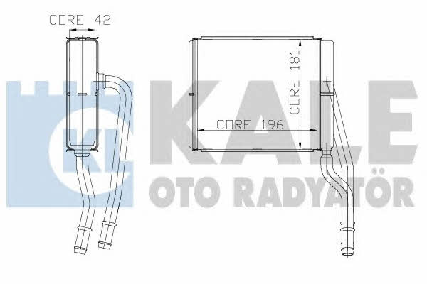 Kale Oto Radiator 177500 Heat exchanger, interior heating 177500