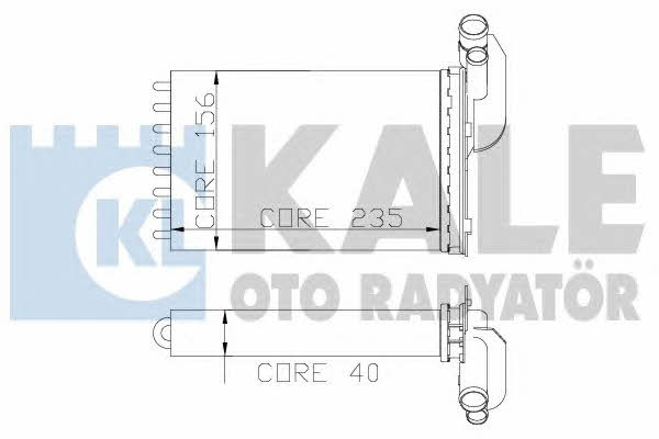 Kale Oto Radiator 110000 Heat exchanger, interior heating 110000