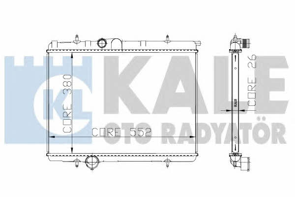 Kale Oto Radiator 216299 Radiator, engine cooling 216299