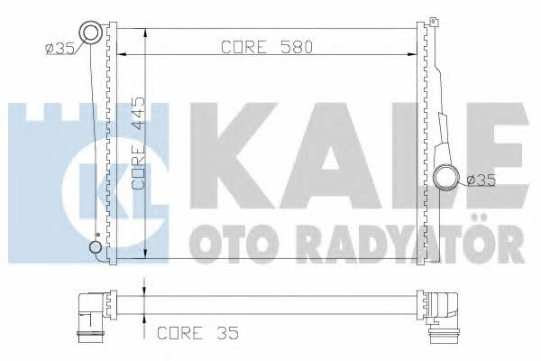 Kale Oto Radiator 354400 Radiator, engine cooling 354400
