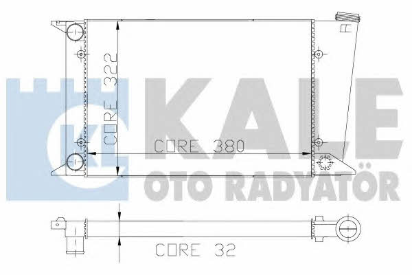 Kale Oto Radiator 117800 Radiator, engine cooling 117800