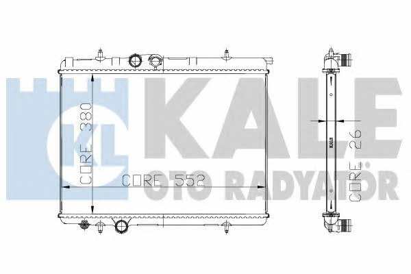 Kale Oto Radiator 215999 Radiator, engine cooling 215999