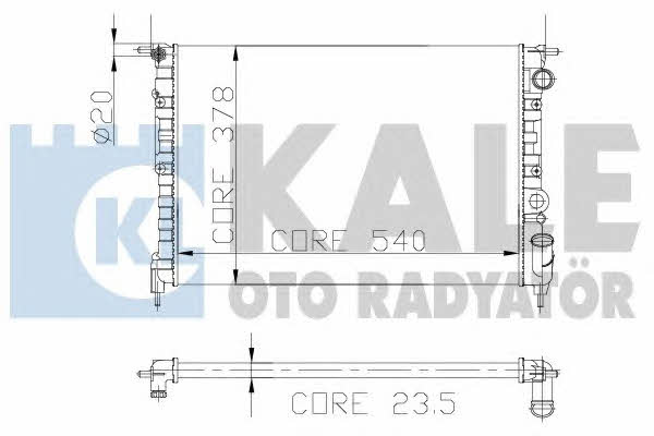 Kale Oto Radiator 108300 Radiator, engine cooling 108300
