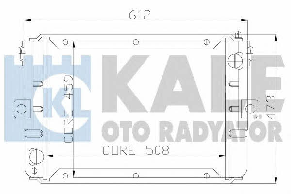 Kale Oto Radiator 110900 Radiator, engine cooling 110900