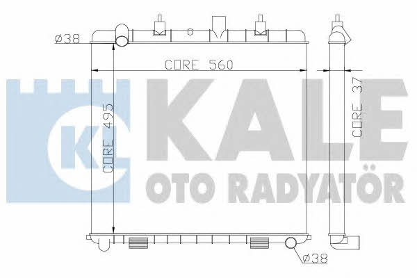 Kale Oto Radiator 359300 Radiator, engine cooling 359300