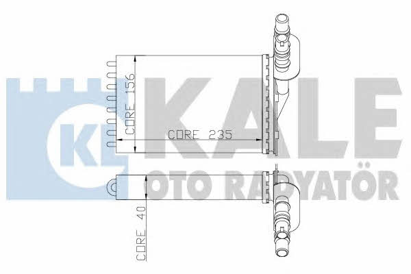 Kale Oto Radiator 252100 Heat exchanger, interior heating 252100