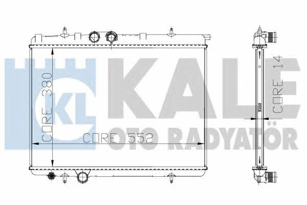 Kale Oto Radiator 216699 Radiator, engine cooling 216699