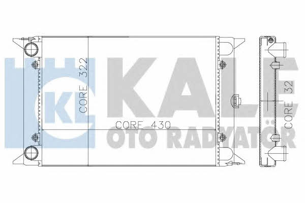 Kale Oto Radiator 138800 Radiator, engine cooling 138800