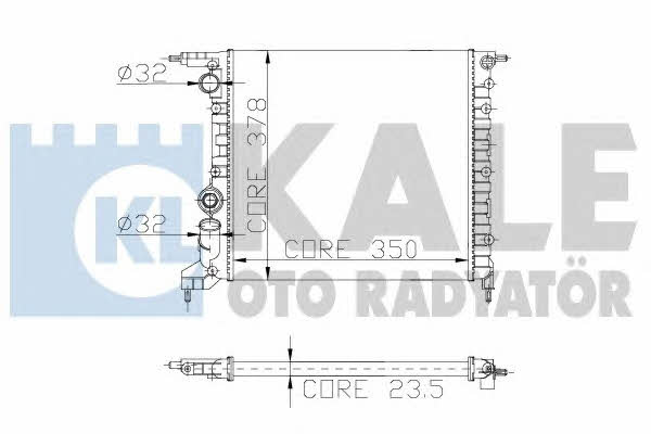 Kale Oto Radiator 146700 Radiator, engine cooling 146700