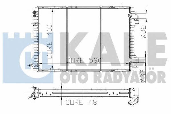 Kale Oto Radiator 146600 Radiator, engine cooling 146600