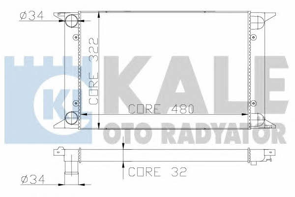 Kale Oto Radiator 139000 Radiator, engine cooling 139000