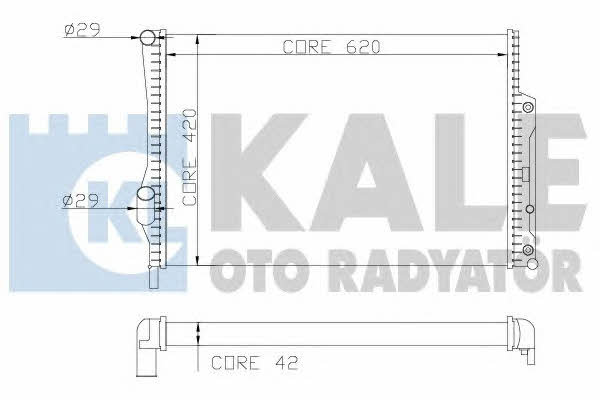 Kale Oto Radiator 360400 Radiator, engine cooling 360400