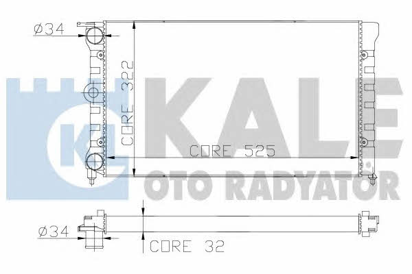 Kale Oto Radiator 139200 Radiator, engine cooling 139200