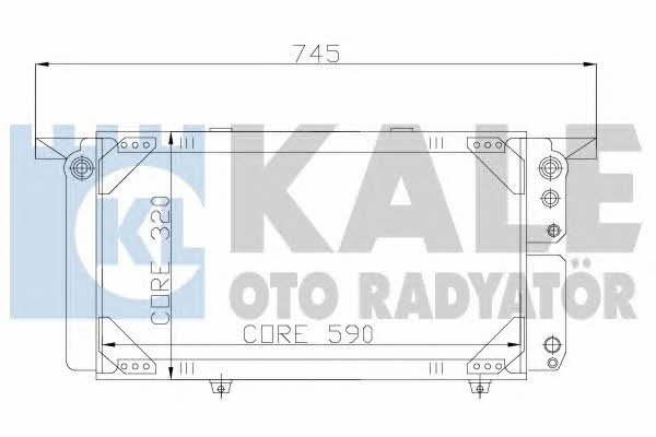 Kale Oto Radiator 163300 Radiator, engine cooling 163300