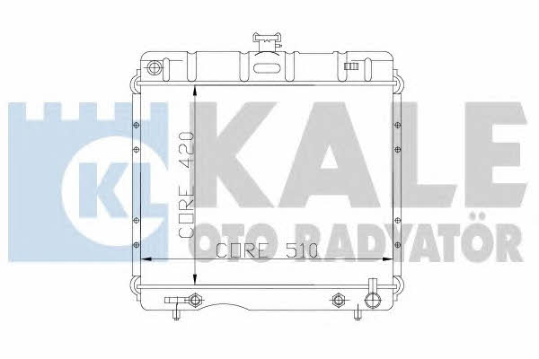 Kale Oto Radiator 170595 Radiator, engine cooling 170595
