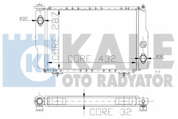 Kale Oto Radiator 129800 Radiator, engine cooling 129800