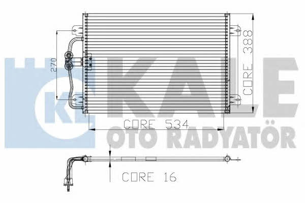 Kale Oto Radiator 128100 Cooler Module 128100