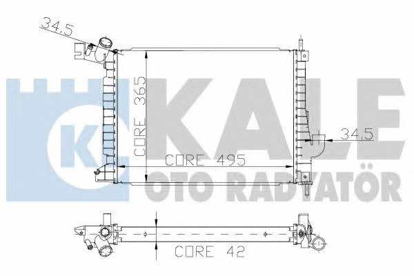 Kale Oto Radiator 179800 Radiator, engine cooling 179800