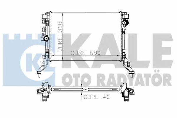 Kale Oto Radiator 273900 Radiator, engine cooling 273900