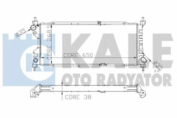 Kale Oto Radiator 156000 Radiator, engine cooling 156000