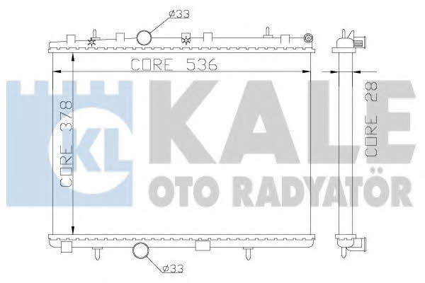 Kale Oto Radiator 352500 Radiator, engine cooling 352500