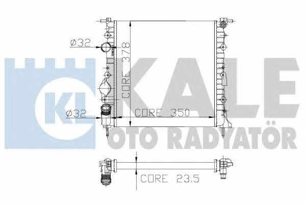Kale Oto Radiator 159500 Radiator, engine cooling 159500