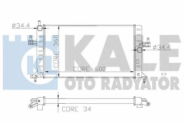 Kale Oto Radiator 179700 Radiator, engine cooling 179700
