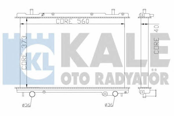 Kale Oto Radiator 368400 Radiator, engine cooling 368400