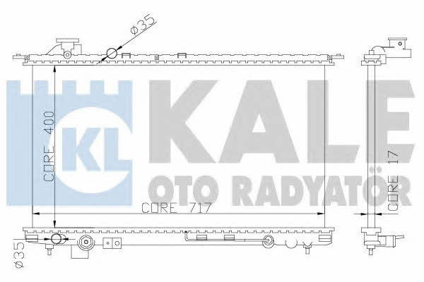 Kale Oto Radiator 369300 Radiator, engine cooling 369300