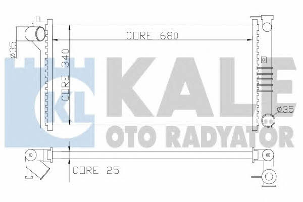 Kale Oto Radiator 359600 Radiator, engine cooling 359600