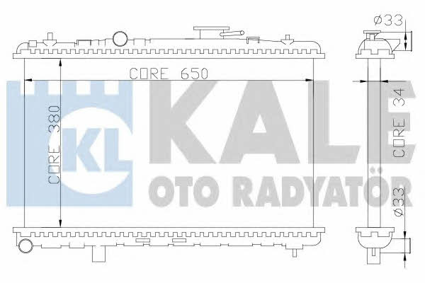 Kale Oto Radiator 369200 Radiator, engine cooling 369200