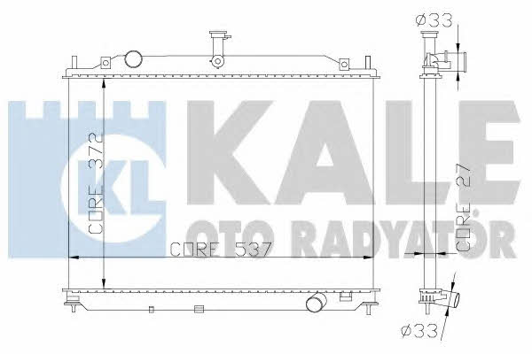 Kale Oto Radiator 369500 Radiator, engine cooling 369500