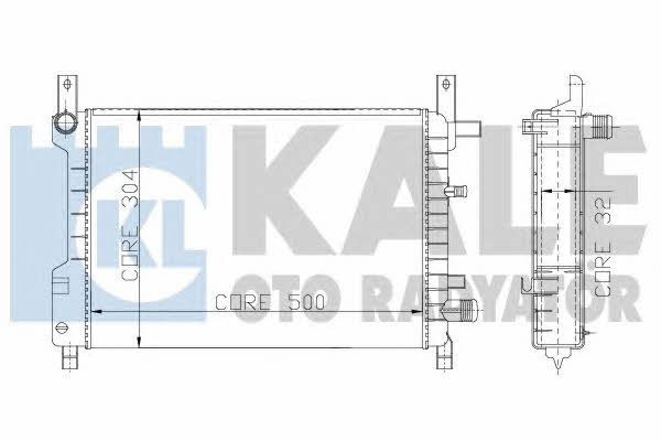Kale Oto Radiator 146000 Radiator, engine cooling 146000