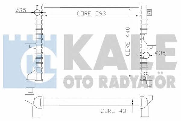 Kale Oto Radiator 350400 Radiator, engine cooling 350400
