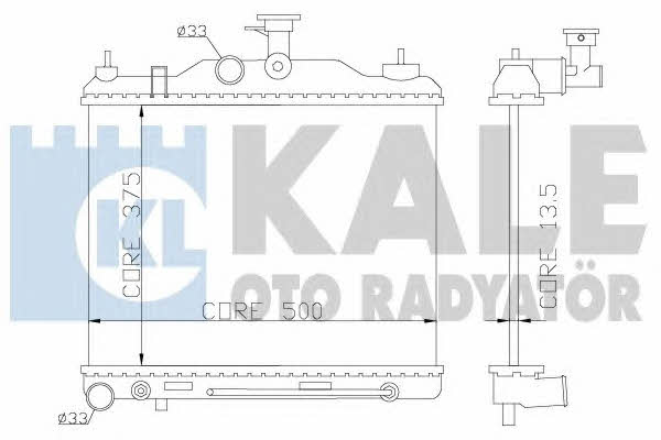 Kale Oto Radiator 369600 Radiator, engine cooling 369600