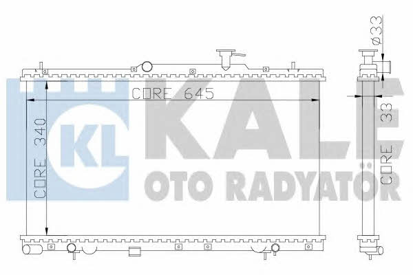 Kale Oto Radiator 369000 Radiator, engine cooling 369000