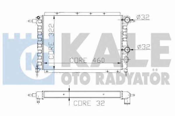 Kale Oto Radiator 162500 Radiator, engine cooling 162500